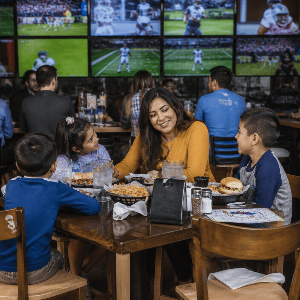 Family-Friendly Sports Restaurant How to Enjoy Live Games Hearty Food and Energetic Atmosphere While Still Feeling Comfortable Safe and Welcoming for Kids of All Ages